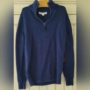 Boys' Navy Blue 1/4-Zip Sweater by Hope & Henry